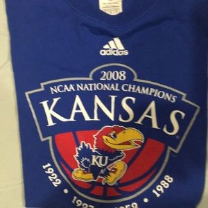 Kansas jayhawk NCAA 2008 netional champions tee